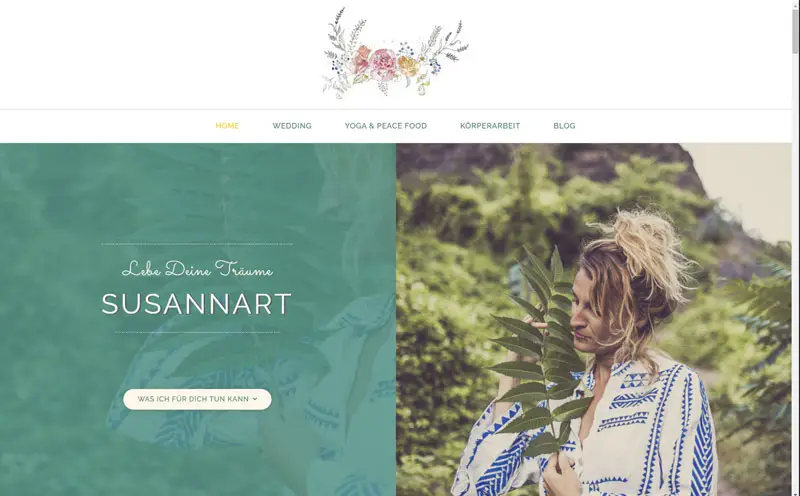 SusannArt Wensite Design by Cordula Maria Grahl