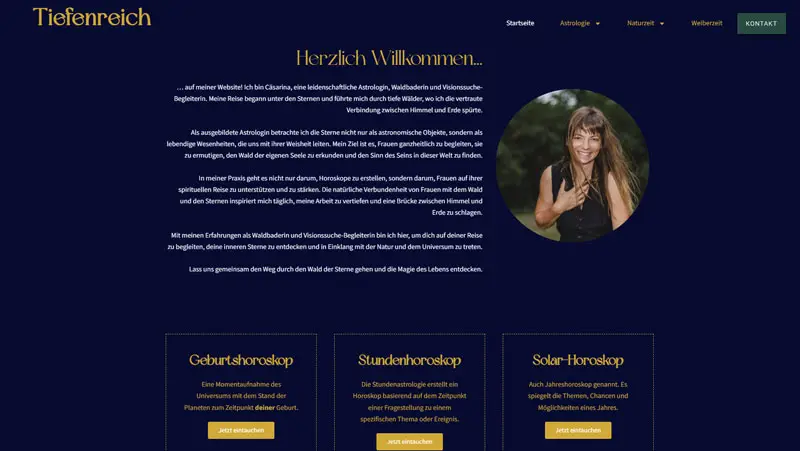 Tiefenreich Web Screen grahlfoto