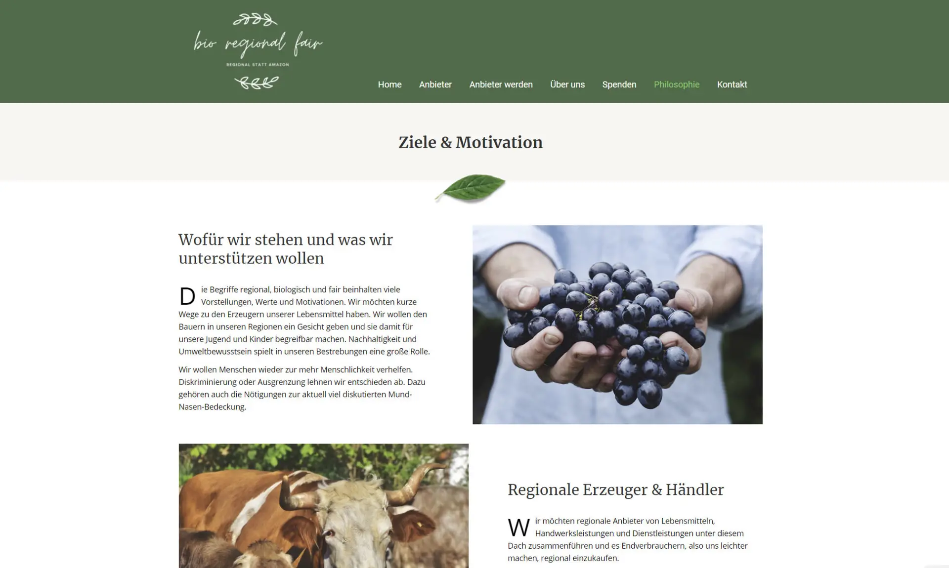 bio regional fair verbraucher Website