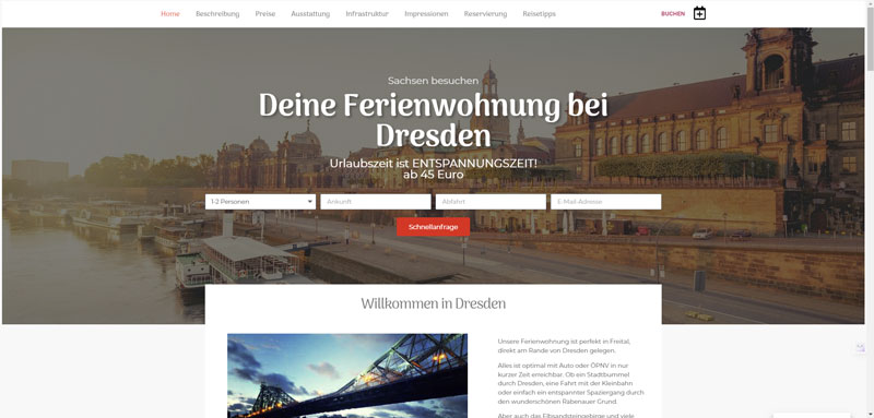 Webdesign Ferienwohnung by Cordula Maria Grahl